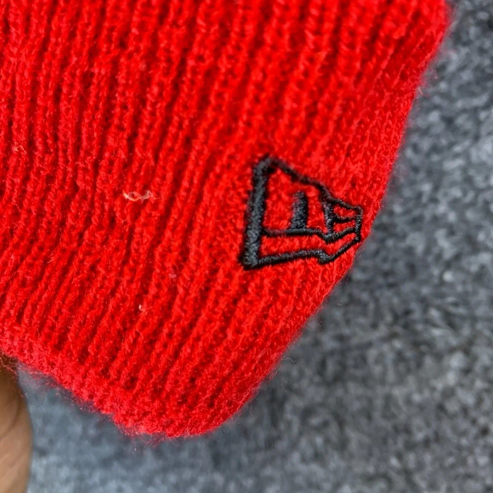 New Era San Francisco 49ers Beanie Youth OS Red Black Good Fleece Lined Knit